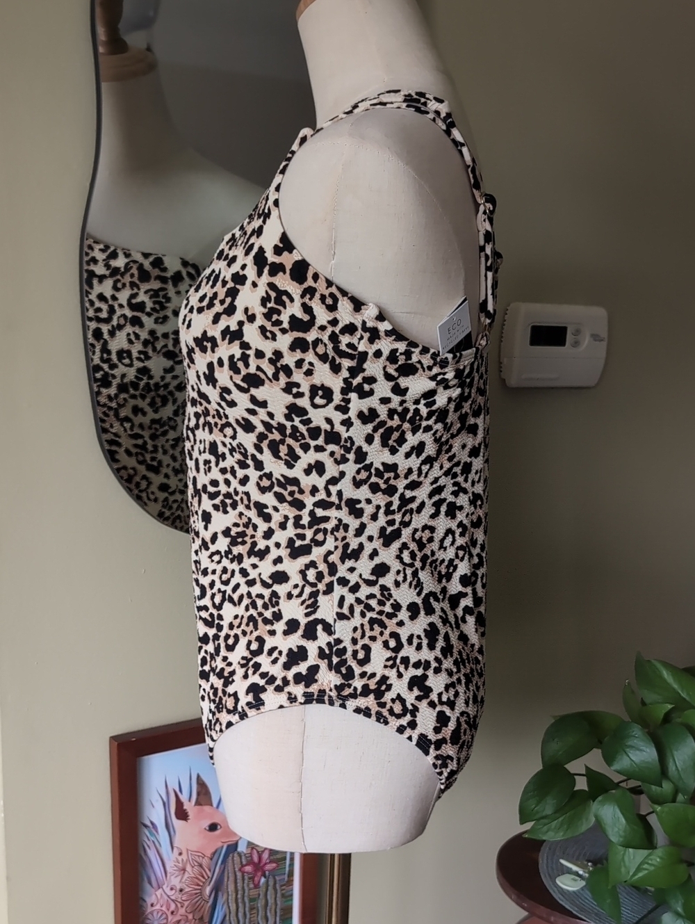 Ibiza Women's Size XL Animal Print One Shoulder One Piece Swimsuit - Picture 6 of 13